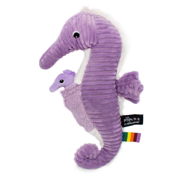 Papadou Seahorse Dad and Baby Purple