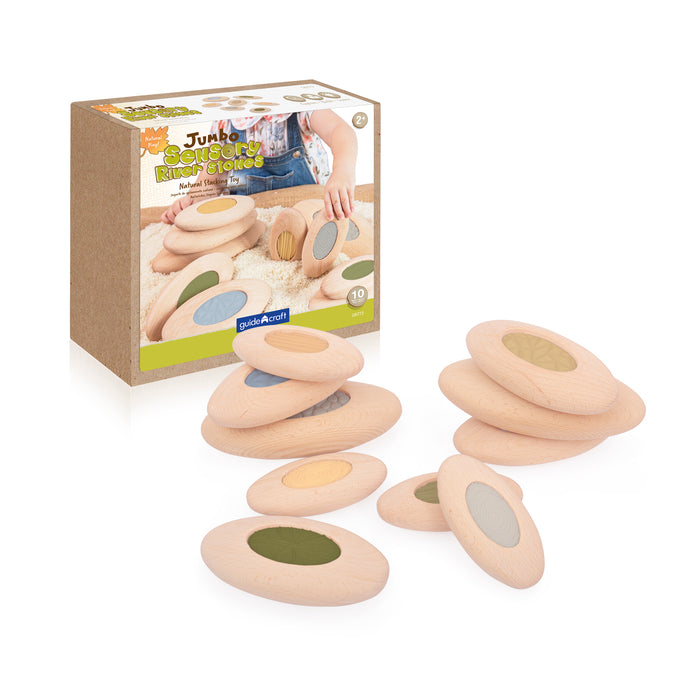 Jumbo Sensory River Stones - 10 pc. set